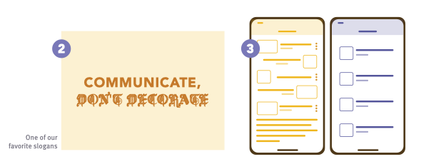 Messy vs organized UI